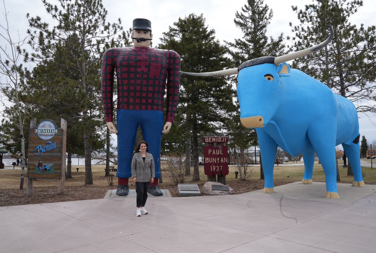 .@GovTimWalz and I have been traveling the state to spread the word about Minnesota’s Child Tax Credit. Right now, I’m in Bemidji to help make sure families take advantage of the benefits available to them.