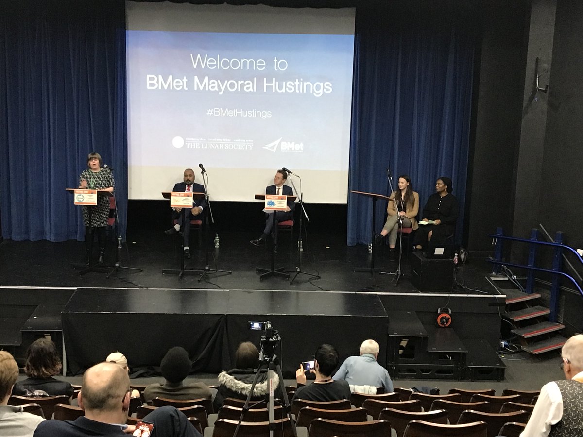 Our #Mayoral #Hustings are well & truly underway. It's a chance for the #local #community, our students & teachers to have their say on important issues. Thanks to Charmaine from @DifferentAnglez for hosting, with our Student Governor, Melody!👍 #DemocracyMatters #BMetHustings