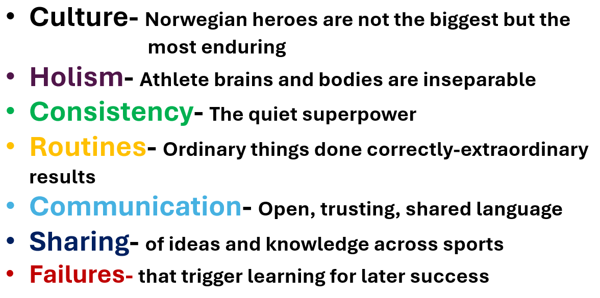 I see various tweets and articles about "The Norwegian Method" in endurance sport and training.   Some of my colleagues and I here in Norway tried to agree on what that was.  This is what we came up with.  One thing for sure; it is a process, not a particular workout.