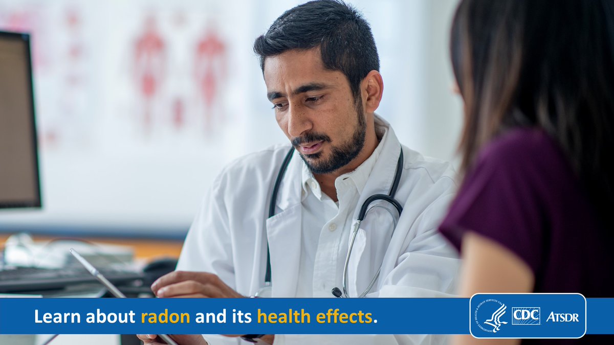 HCPs: Radon is the second leading cause of lung cancer deaths in the United States after cigarette smoking. ATSDR created the Radon Clinician Brief to provide more information about radon, its health effects, and managing patients who have been exposed. bit.ly/3tuFUWr