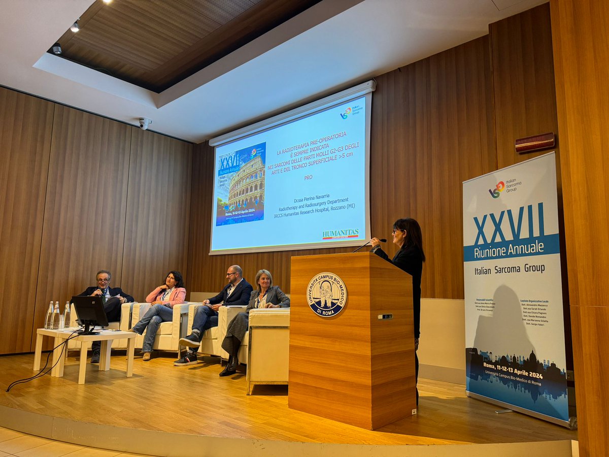ItaSarcomaGroup's tweet image. ☢️ Debating the role of preoperative #radiotherapy in high risk #sarcomas
‼️Splitted medical community: maybe not for all pts?
🟢 Informed decision making and tailored treatments are the key to optimize patients outcomes and quality of life

@alegronchi @FedeNavarria #isg