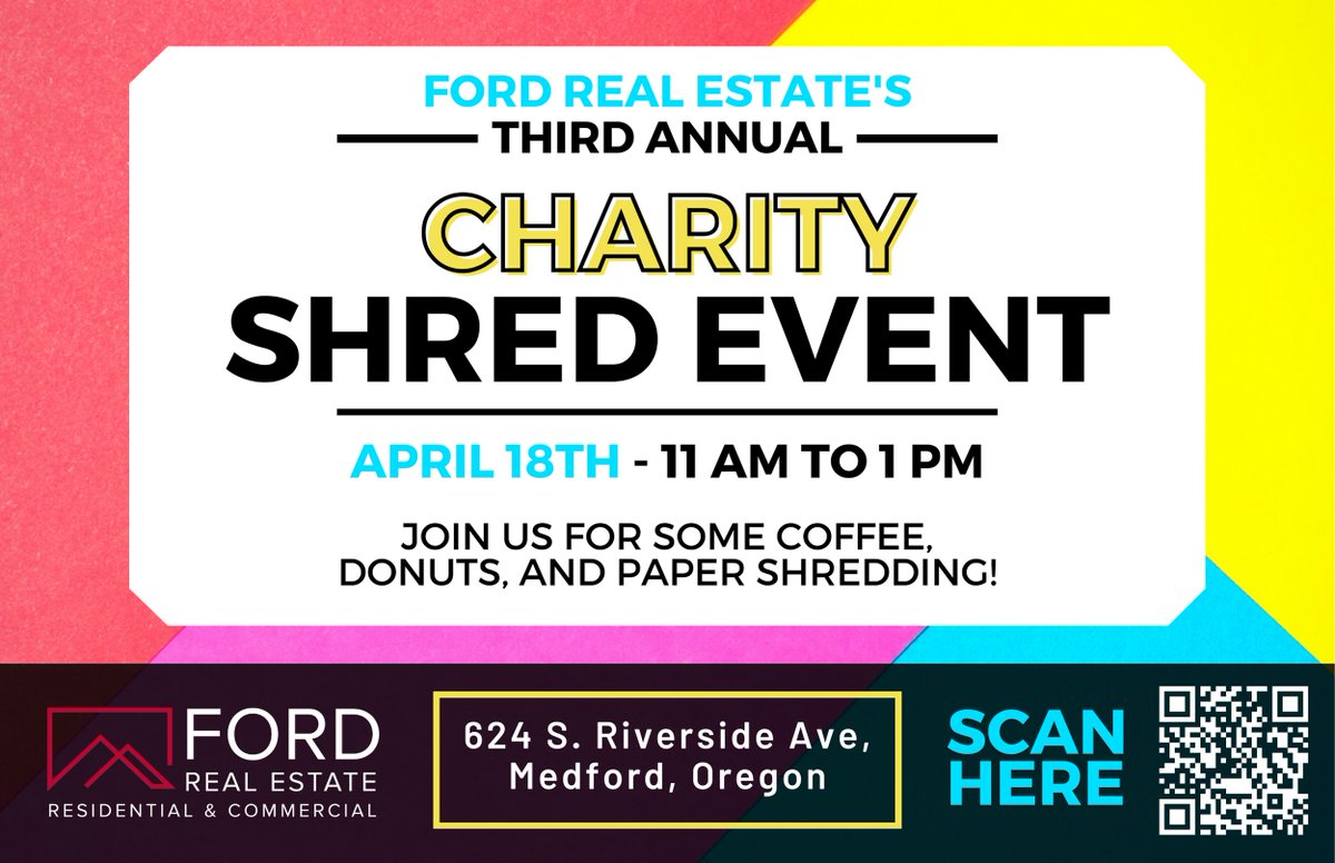 📄♻️ Save the date! 🙂 Join us next Thursday for our Shred Event! We've partnered with CASA and we're excited to see everyone there! #ShredEvent #Community #Local #Shred #Office  #Medford #RogueValley #SouthernOregon #CASA