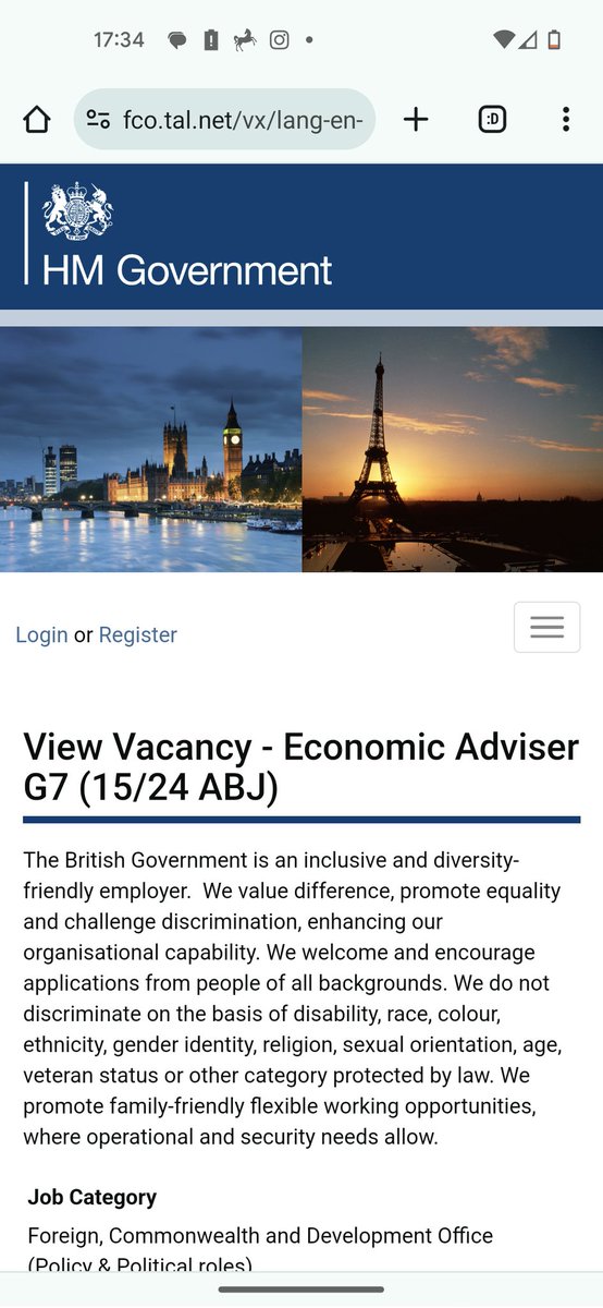 *Economic Adviser at the British High Commission (BHC) Nigeria*

Location: Abuja
Working hours per week: 35 hours
Salary: USD4,885.77 per month
Start Date: 3rd June 2024

Apply through this link
fco.tal.net/vx/mobile-0/ap…