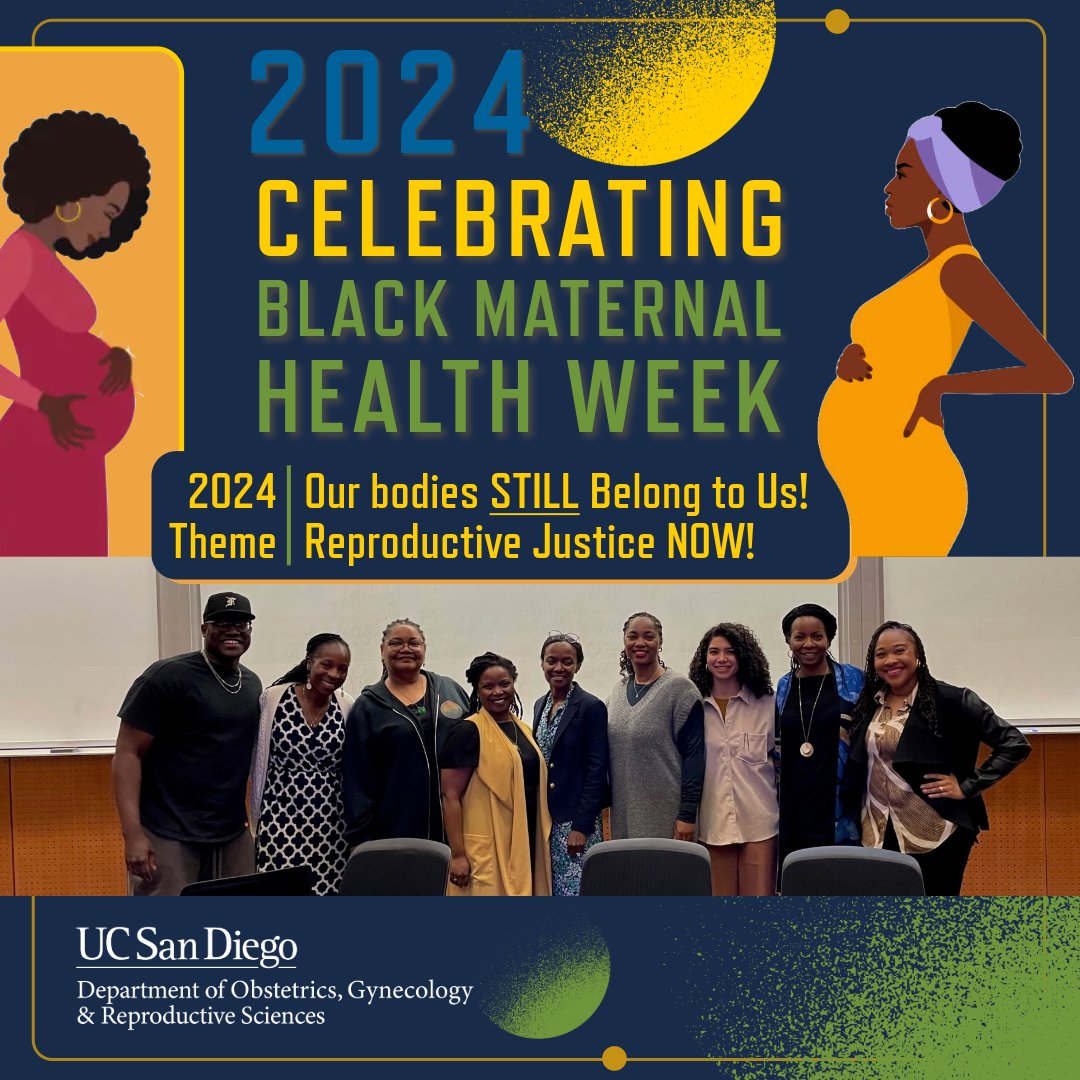 2024 #BlackMaternalHealthWeek Living Library and Reception with @UCSD_ObGyn Culture & Justice Quorum will feature programs and efforts across #UCSDHealth and the community that address Black Maternal Health. Invitees will share their strategies and solutions to achieve equity.