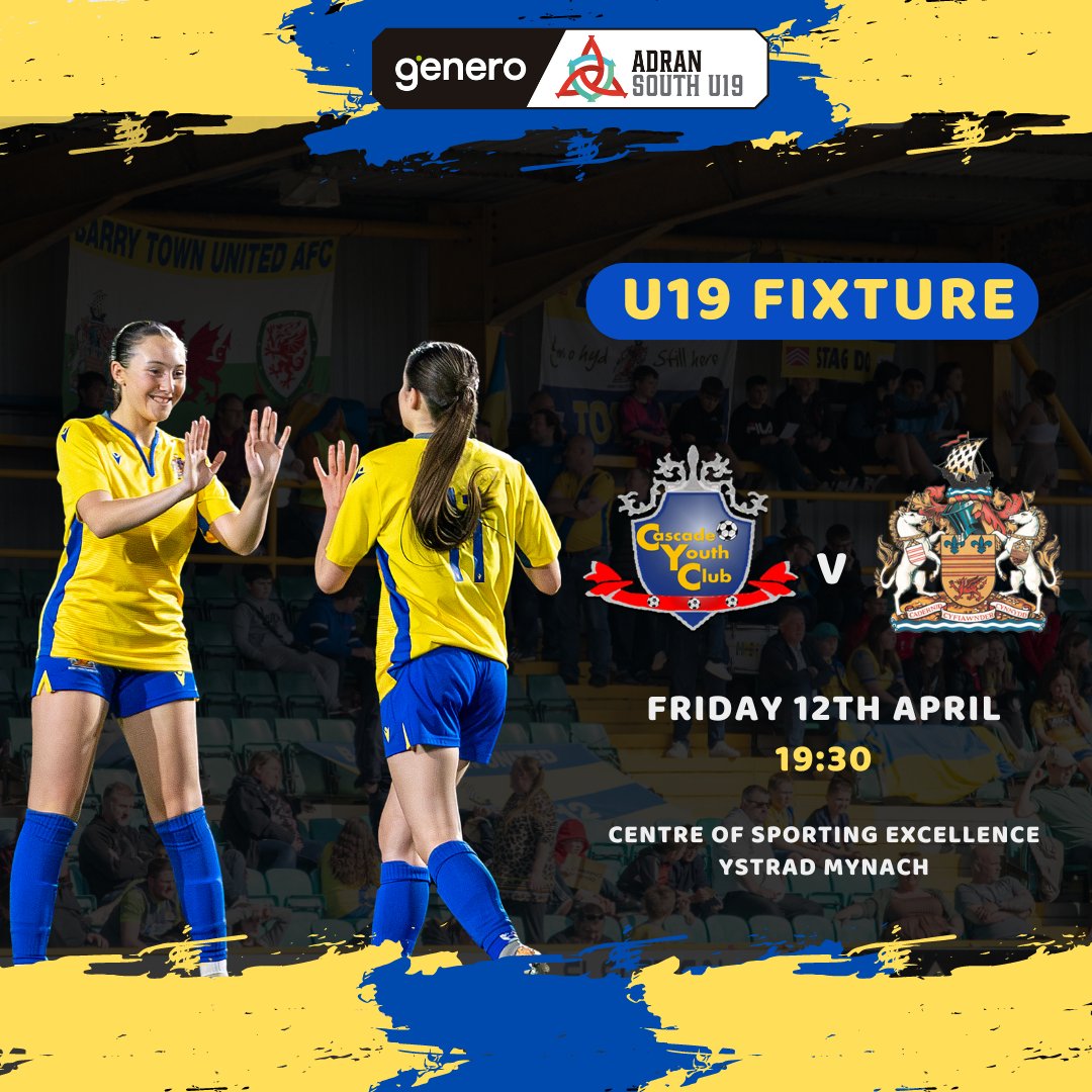 𝗨𝟭𝟵 𝗟𝗘𝗔𝗚𝗨𝗘 𝗗𝗘𝗖𝗜𝗗𝗘𝗥

It a big night on Friday for our U19's as they travel to face <a href="/CascadeLadies/">Cascade YC Ladies</a> in their final League fixture of the season.

A win would see Town crowned champions of the Adran South U19's for the first time. 

Good luck to all involved 🟡🔵