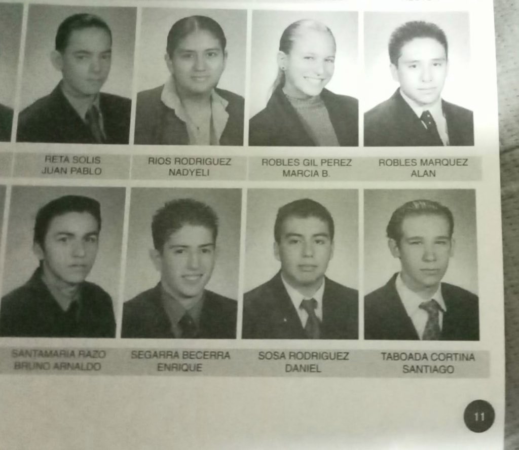 Aquí una foto del Próximo Jefe de Gobieno @STaboadaMx en el anuario del CUM en 2001/02 cuando iba en la prepa.