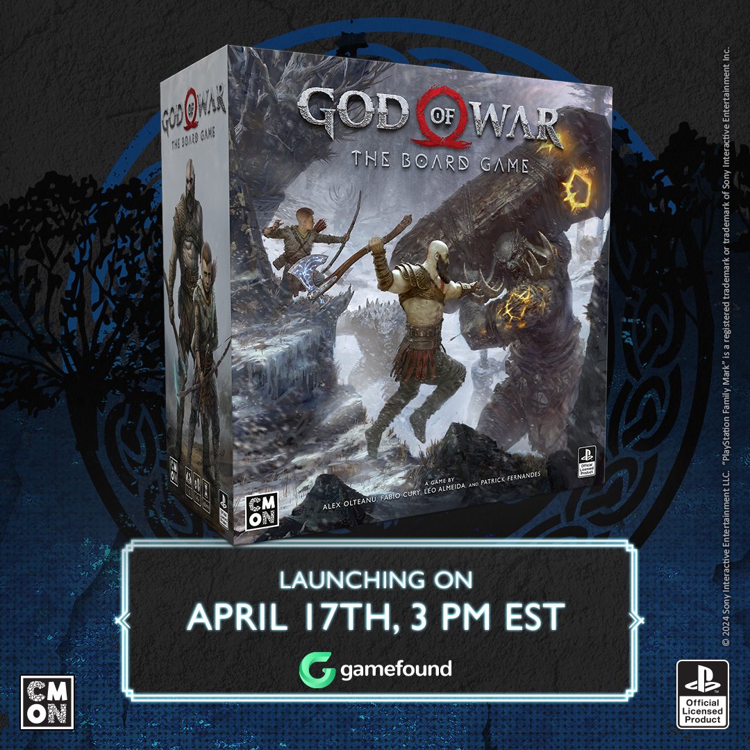 God of War: The Board Game is coming to Gamefound on April 17th, 3 pm EST! Make sure to follow the campaign to receive an exclusive gift along with your pledge! cmon.co/god-of-war