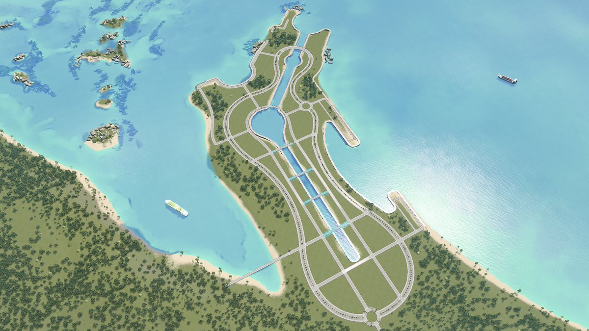 Al Sahan City in Bermuda ! 😁
#CititesSkylines