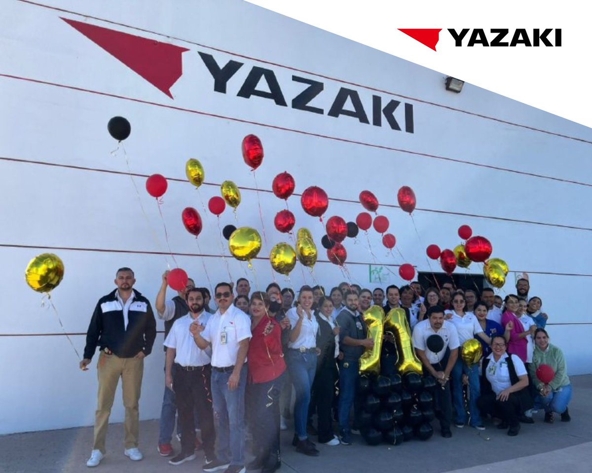 Celebrating the 11th anniversary of operations at the Yazaki Etchojoa Plant! 🌱🏭 Our dedicated team has been at the forefront of automotive technology. From wire harnesses to instrumentation equipment, we’ve woven precision & reliability into every product.