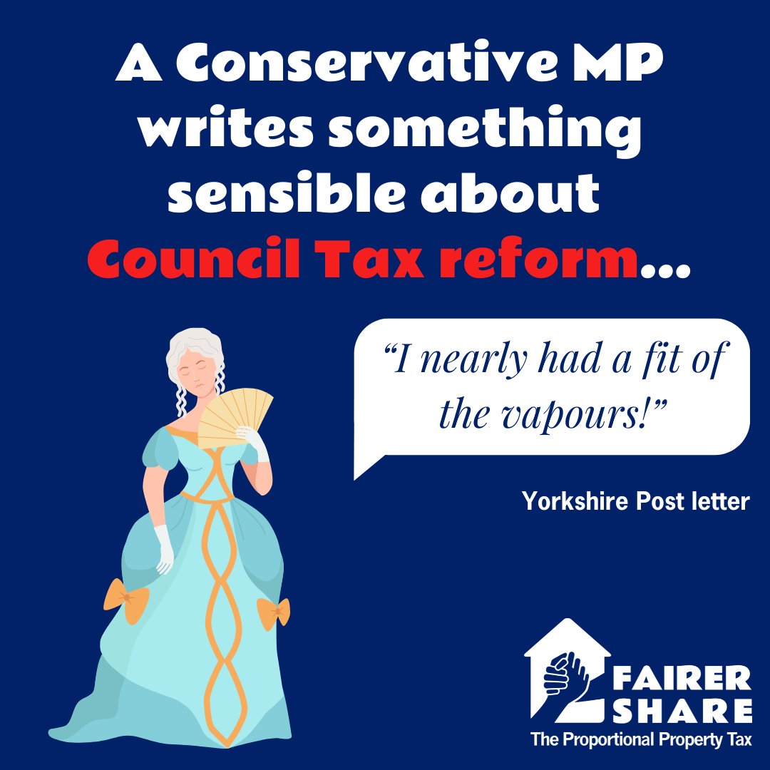We couldn't help but chuckle at this letter featured in the @yorkshirepost in response to @John4Carlisle's excellent article around Council Tax reform. Does it give you a 'fit of the vapours' too? yorkshirepost.co.uk/news/opinion/l… Read the original article here: fairershare.org.uk/john-stevenson…