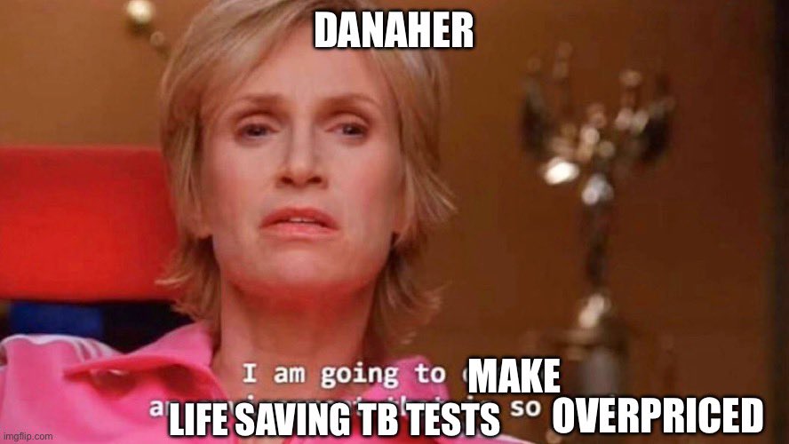 .@DanaherCorp @CepheidNews you’re willingly choosing to prioritize profit over people, thousands are being deprived from treatment, stop overpricing life saving diagnostics, treatment should not be a privilege! 
#TimeFor5 #PeopleOverProfits #XDRNext