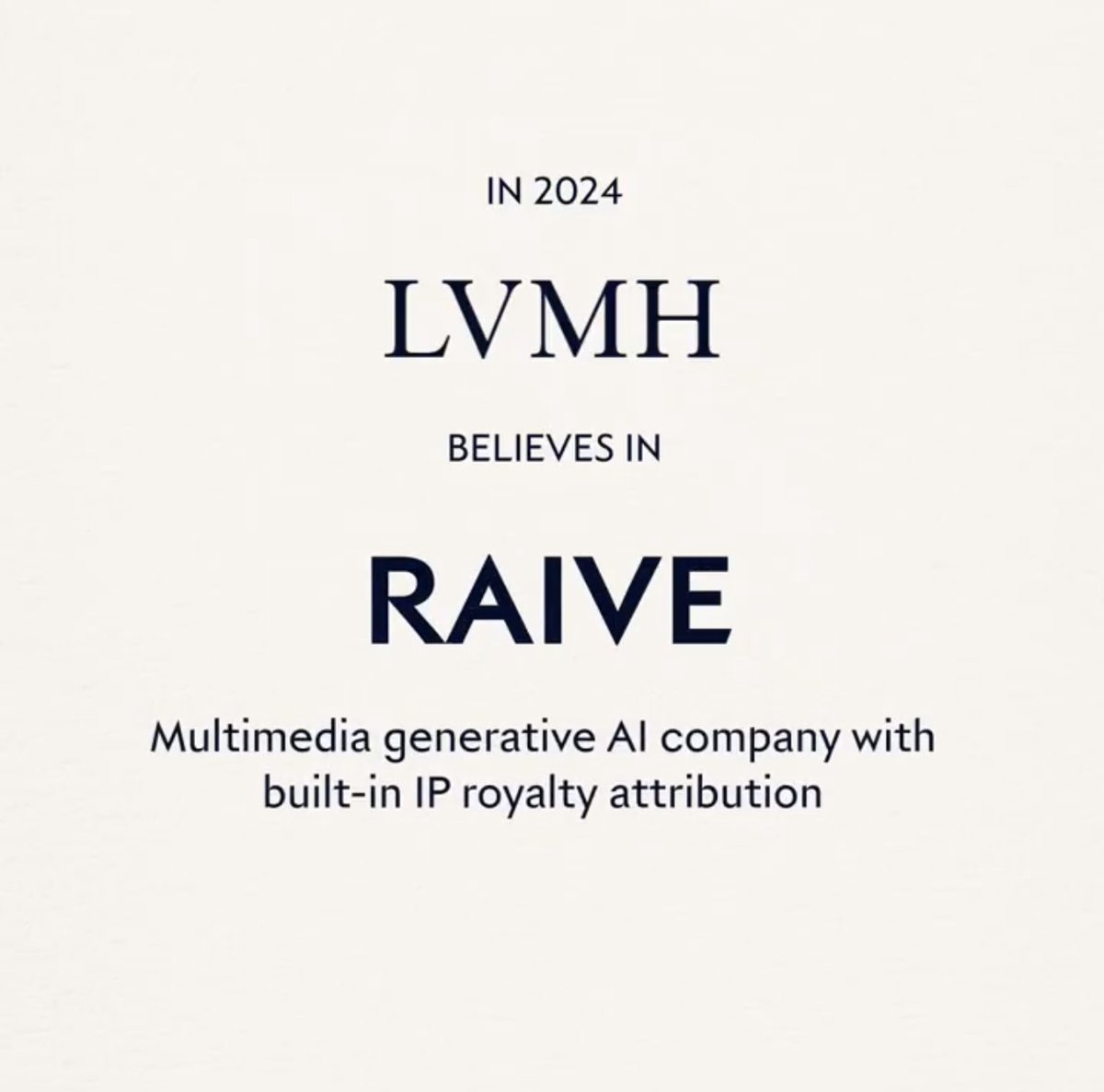 letsraive's tweet photo. We are excited to be nominated as finalists for the @LVMH Innovation Awards in the "Image &amp; Media for Brand Desirability" category. 

Find us at the LVMH booth at @VivaTech May 22-25 where we will be showcasing our latest models and discussing our IP-safe approach. https://t.co/3llmT9VWiD