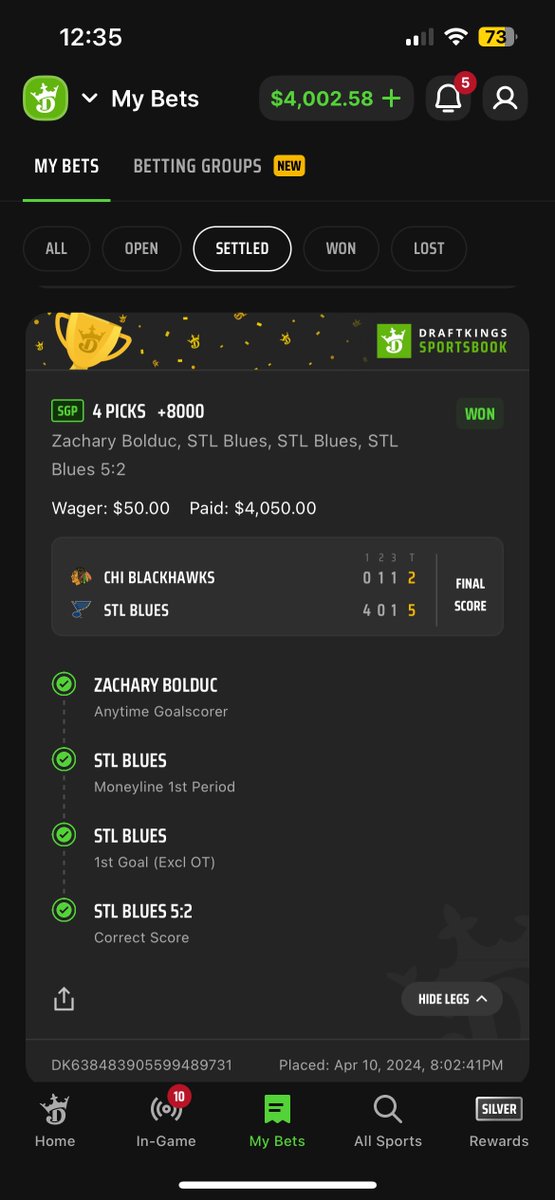 0xNYNeeks's tweet photo. @DKSportsbook hit a monster last night lol 

call it the St. lewy lock 

#NHL #nhlbets #stlouisblues #hockeylocks #hocketbets #nhlparlay #barstoolbets 
@BarstoolTrent @barstoolsports @KFCBarstool 

DM if you want my play for today. https://t.co/fmW30PLstY
