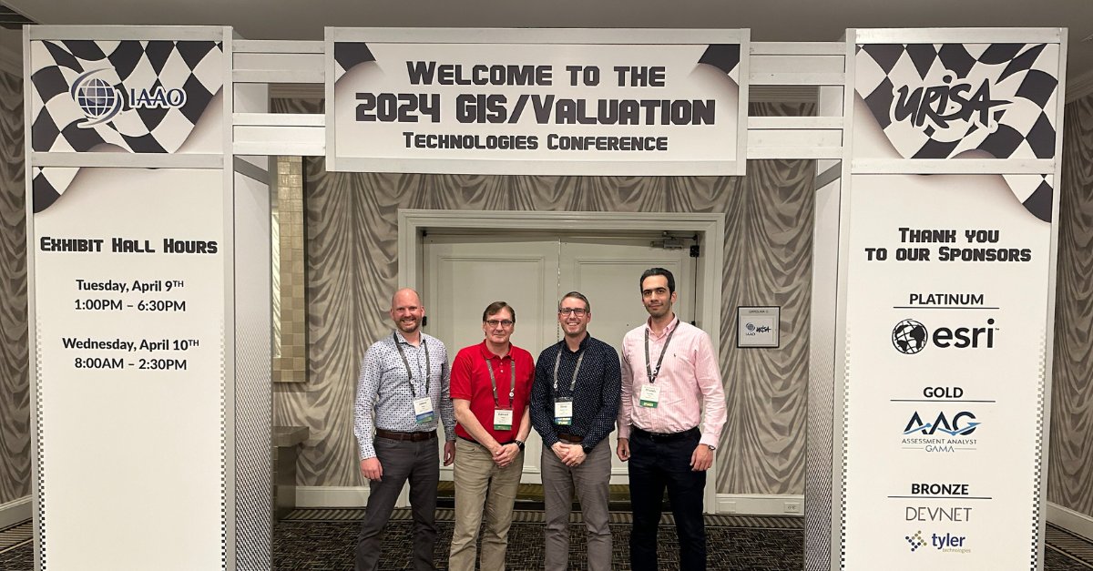 We were honoured to present at the @IAAOHQ & @URISA #GISValTech2024 Conference on 'Bringing Income Analytics to Life' and 'Customized Model Explainability Approaches for Machine Learning,' while gathering insights to enhance our mass appraisal and data science practices!