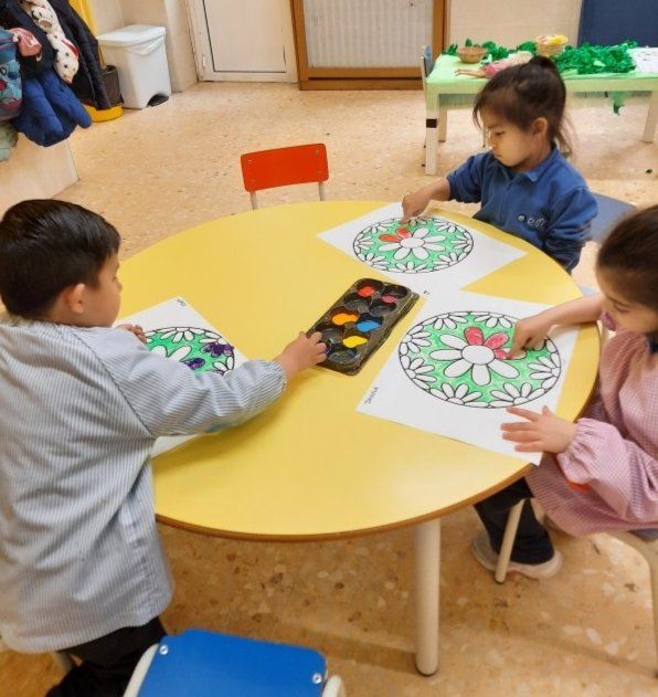 MDPBailen's tweet photo. Pintar mandales sempre triomfa, però és que si a sobre és amb pintura de dits ja... Què guay! Omplim-ho tot amb els colors de la primavera com els nens i nenes d'I4🌸🌼🌹🪻

#mdpbailen
#educacióinfantil https://t.co/VlT1lmI2K0