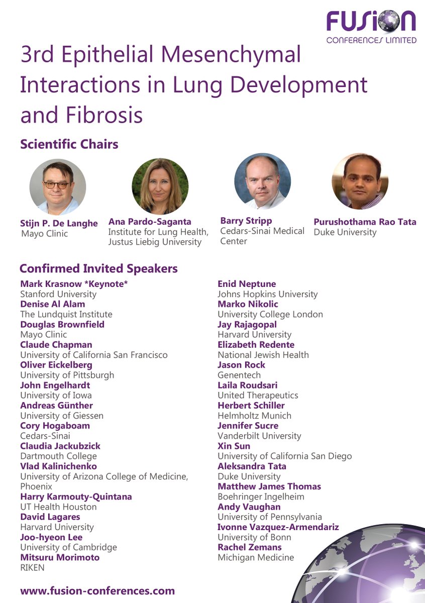 Fusion Conferences (@fusion_conf) on Twitter photo Join us in beautiful Malta for the next edition of #Fusionlung24 🇲🇹🫁
💰50% Student & Postdoc discounts available!
📰Programme online: bit.ly/3Y8yOBN
📆Early bird & talk deadlines close: 02 May 2024
#epithelial #lung <a href="/Delanghelab/">Stijn De Langhe</a> <a href="/LabStripp/">BarryStrippLab</a> <a href="/ana_saganta/">Ana Pardo-Saganta</a> <a href="/Tatalab_Duke/">@tatalab-duke.bsky.social</a> Join us in beautiful Malta for the next edition of #Fusionlung24 🇲🇹🫁
💰50% Student & Postdoc discounts available!
📰Programme online: bit.ly/3Y8yOBN
📆Early bird & talk deadlines close: 02 May 2024
#epithelial #lung <a href="/Delanghelab/">Stijn De Langhe</a> <a href="/LabStripp/">BarryStrippLab</a> <a href="/ana_saganta/">Ana Pardo-Saganta</a> <a href="/Tatalab_Duke/">@tatalab-duke.bsky.social</a>