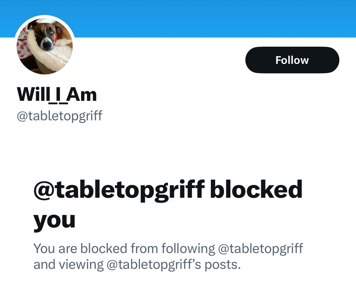 The ape memestock loser @tabletopgriff challenged me to a net worth contest and I told him my info’s been pinned to my feed for months. He starts making excuses and wanting me to “bet” whose net worth is higher.

I just told him to post his and stop delaying.

Then he blocked me…