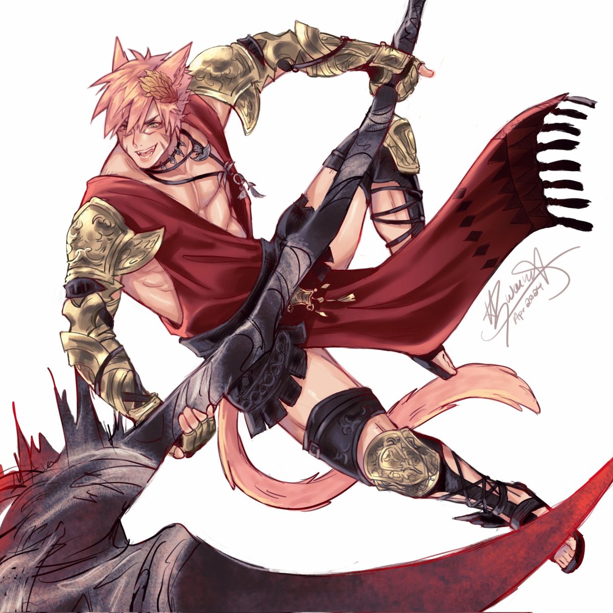 It feels like an eternity since I last posted, but I haven't had much motivation to do art lately. Leave it to a new reaper glam to strike inspiration✨️ #FFXIV