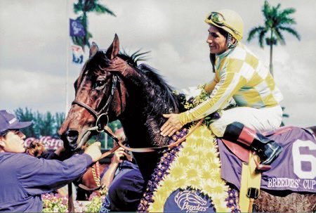 JCJockeyFans's tweet photo. 1999 Eclipse Award Winners Jockey Jorge Chavez for Outstanding Jockey and  Champion Older Mare Beautiful Pleasure winning the 1999 Breeders' Cup Distaff https://t.co/EC1lwMBX2k via @YouTube
@TheNYRA @DailyRacingForm @BloodHorse @TVG #HorseRacing #kentuckyderby #BC99 #HOF https://t.co/mqFzKTyeSL