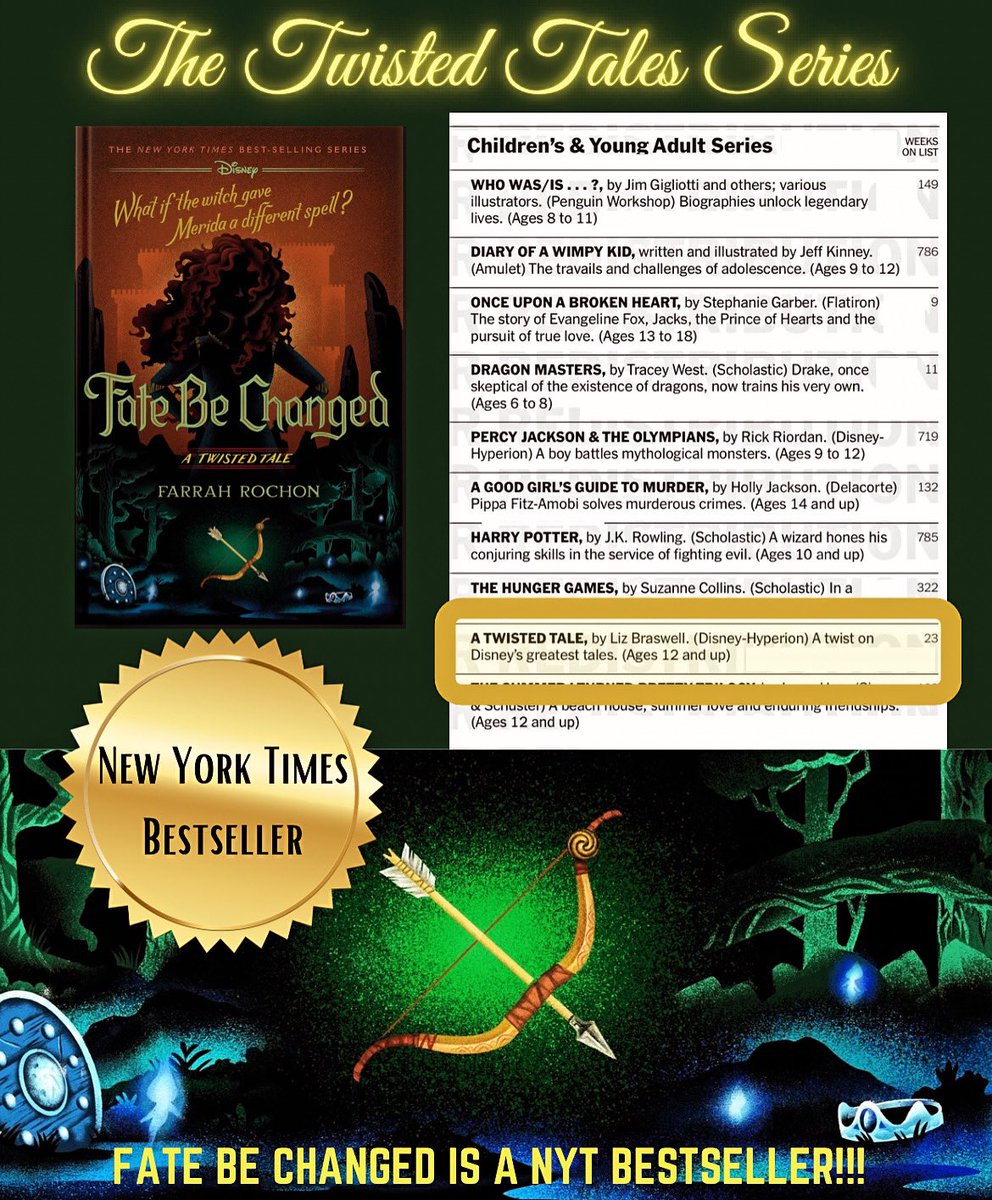 It happened! FATE BE CHANGED put the Twisted Tales series back on the New York Times bestseller list!!! 🎉