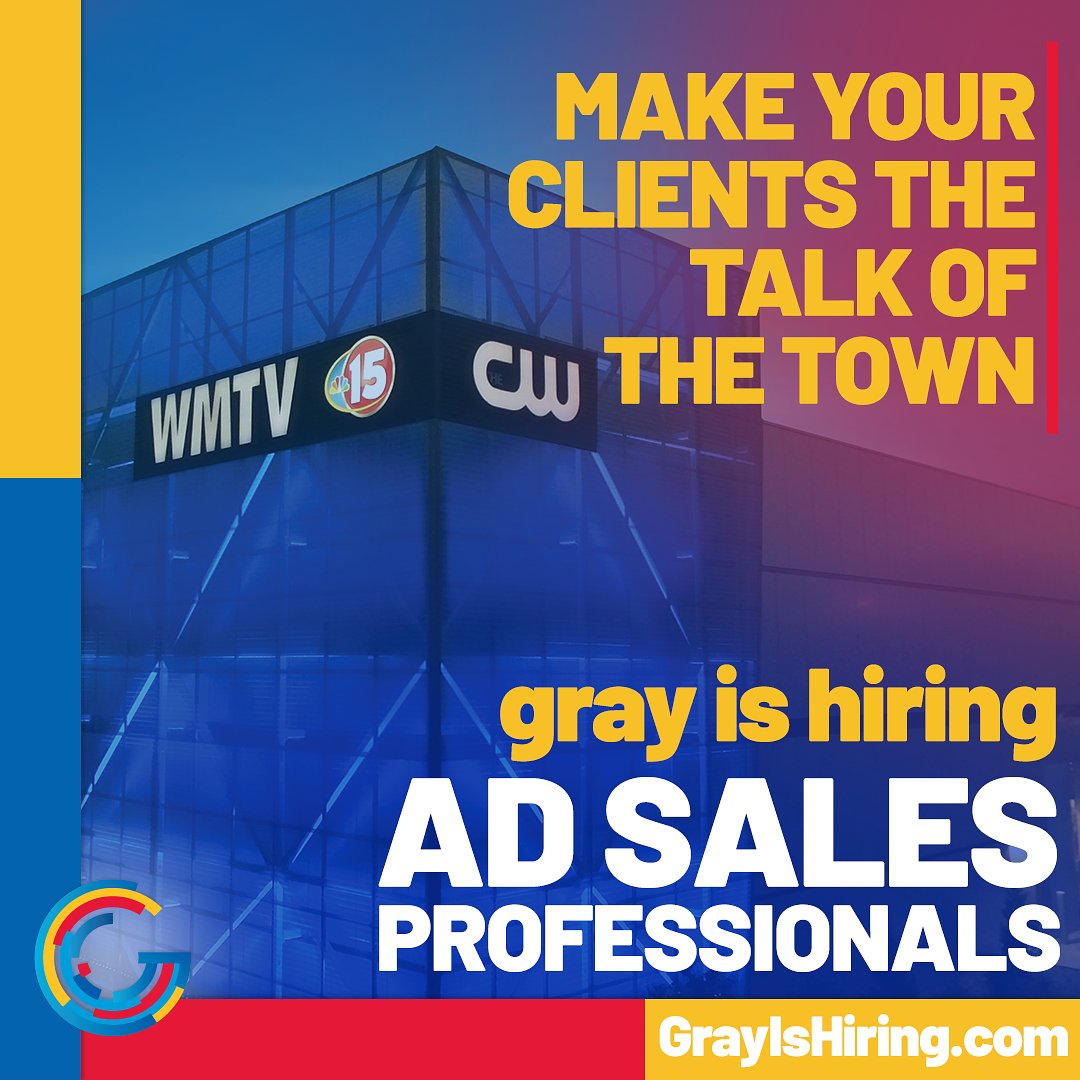 Gray is GROWING! Learn how you can work for the best in the business. Email us at Recruiting@Gray.TV #TVJobs