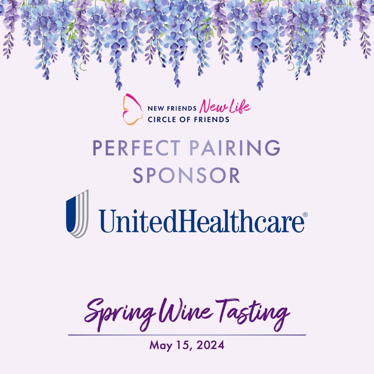 Thank you to our amazing Perfect Pairing Sponsor, @UHC, for their support in our upcoming Spring Wine Tasting at Liberty Street Garden! Join us and take a #StandForHer by purchasing sponsorships and tickets at bit.ly/4aDZAXL.