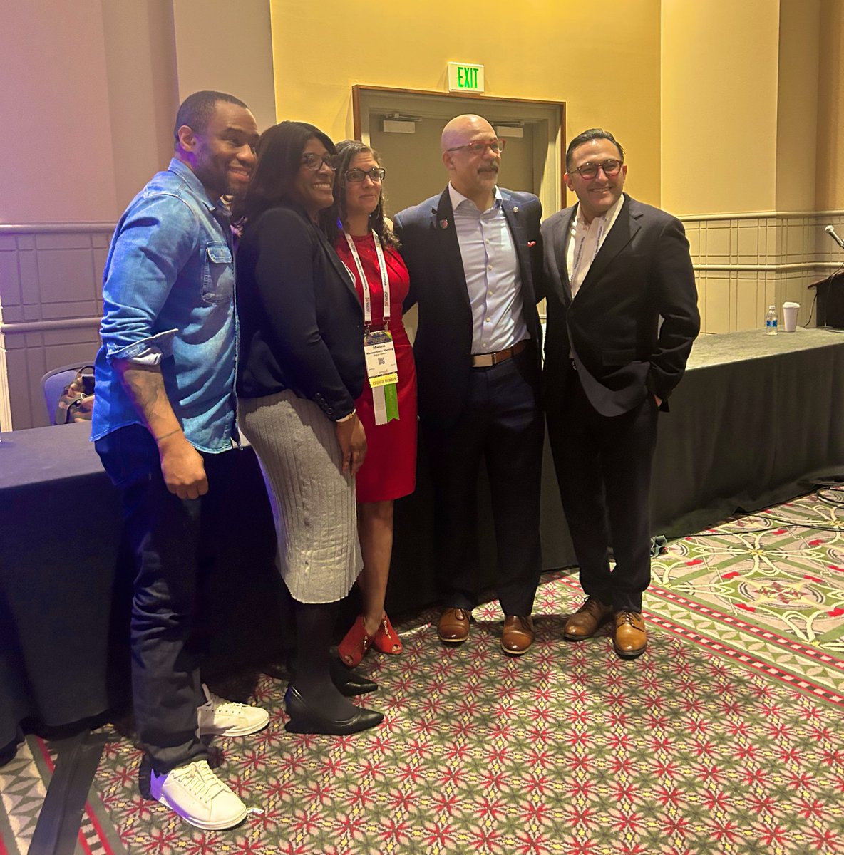 Best way to start #AERA2024 💞🍉 @detramichelle @marclamonthill @soutomanning