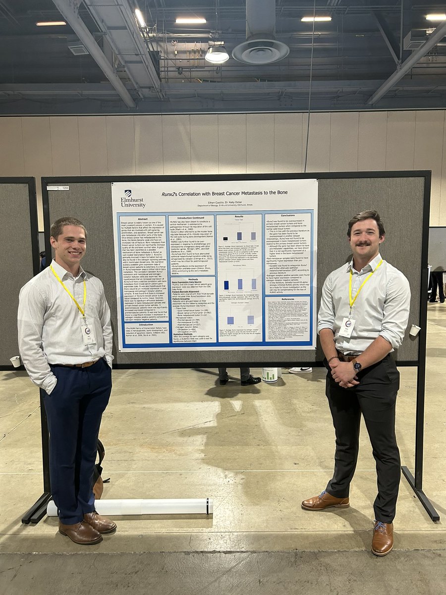 ElmhurstU_MLAX's tweet image. Tommy presented the chemistry research that he did this past summer at Texas State University, and Ethan presented the breast cancer research he has done here at Elmhurst in the Biology department. Extremely proud of these two young men! #BeDangerous