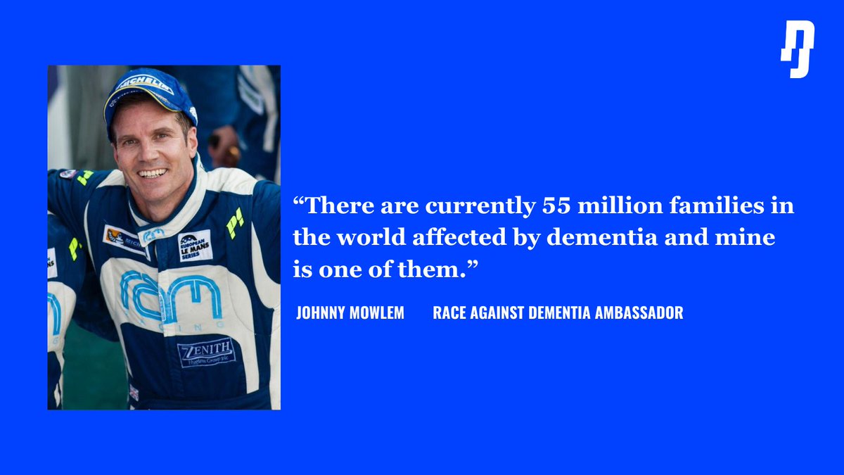 ‘Three years ago, my mother was diagnosed with vascular dementia. It’s had a huge impact on my family and on myself in particular as I’ve had to become one of her principle carers.’ @johnnymowlem - Race Against Dementia Ambassador. #raceagainstdementia #DementiaAwareness