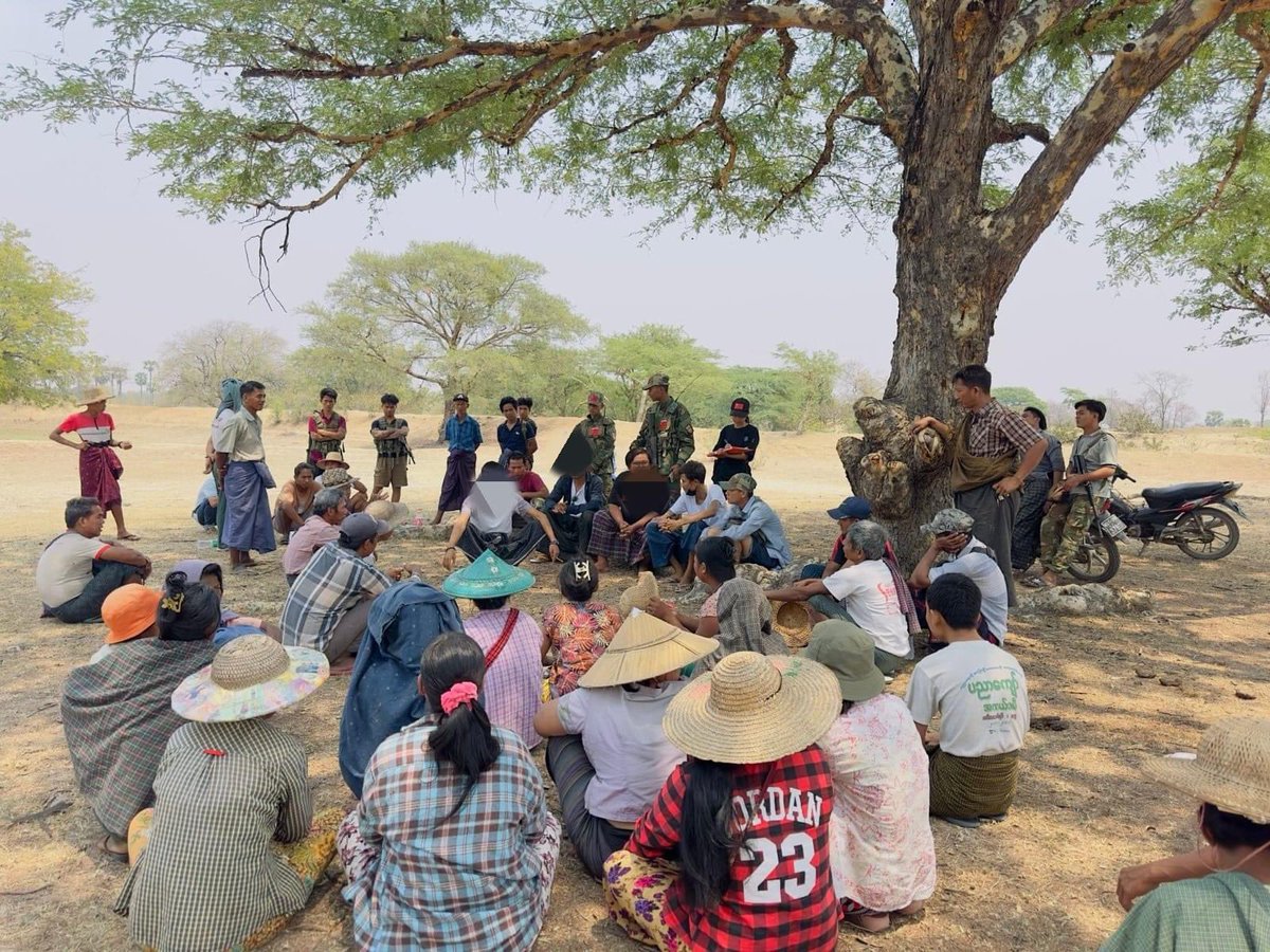 Revolutionary forces captured the supplies and ration of Military junta in Central Myanmar and distributed to civilians IDP direly in need live saving assistance.
