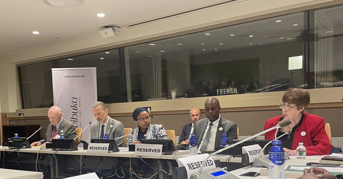 At today's #Kwibuka30 conference @UN HQ we joined in reflection on the 1994 genocide against the Tutsi in #Rwanda. We recall our shared obligation to speak out against & press for effective action to counter identity-based hatred & violence & ensure genocide education everywhere.