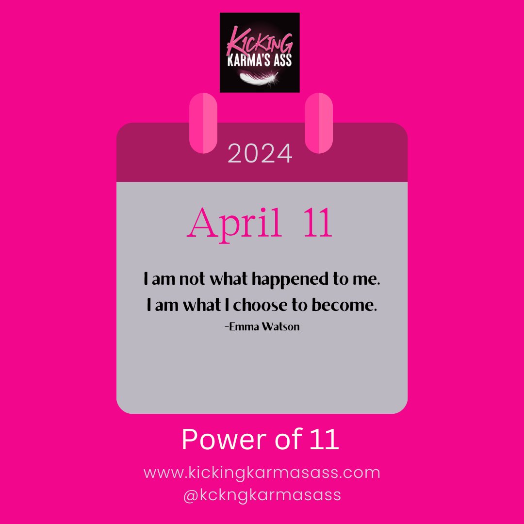 11 is my number.  On this April 11, I’m sharing this bit of #inspiration.  Remember. We can galvanize every situation that happens to us and use it to become an even better version of ourselves.  #powerof11 #kickingkarmasass #strength #perseverance #resilience #gratitude