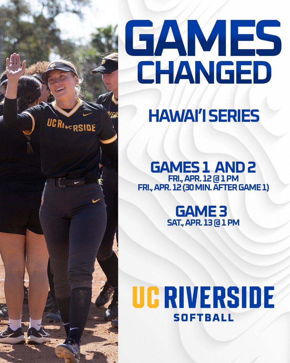 GAME CHANGE!⁣ ⁣ Our doubleheader against Hawai’i will now be on Friday. Head to GoHighlanders.com for more information. ⁣ ⁣ #GoHighlanders