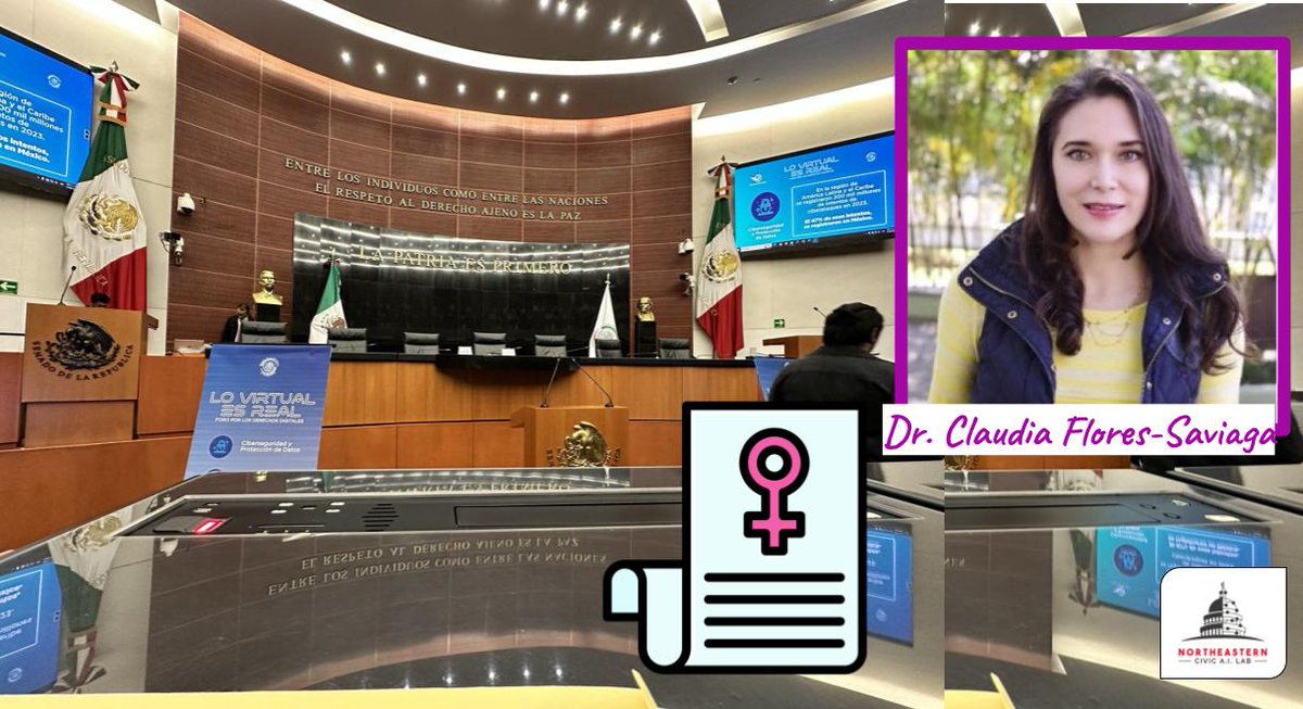 🌟 Big day for us! My former PhD student, Dr. @saviaga is presenting to Mexico's Senate about the weaponization of AI for gender violence. Her insight is crucial for creating respect of our digital rights 📺Watch the broadcast!: twitter.com/i/broadcasts/1… #LoVirtualEsReal