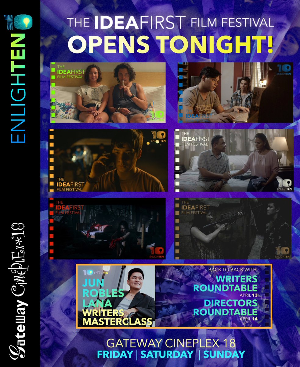 ENLIGHTEN: The IdeaFirst Film Festival starts tonight and runs until Sunday! See you at @gatewaycineplex !