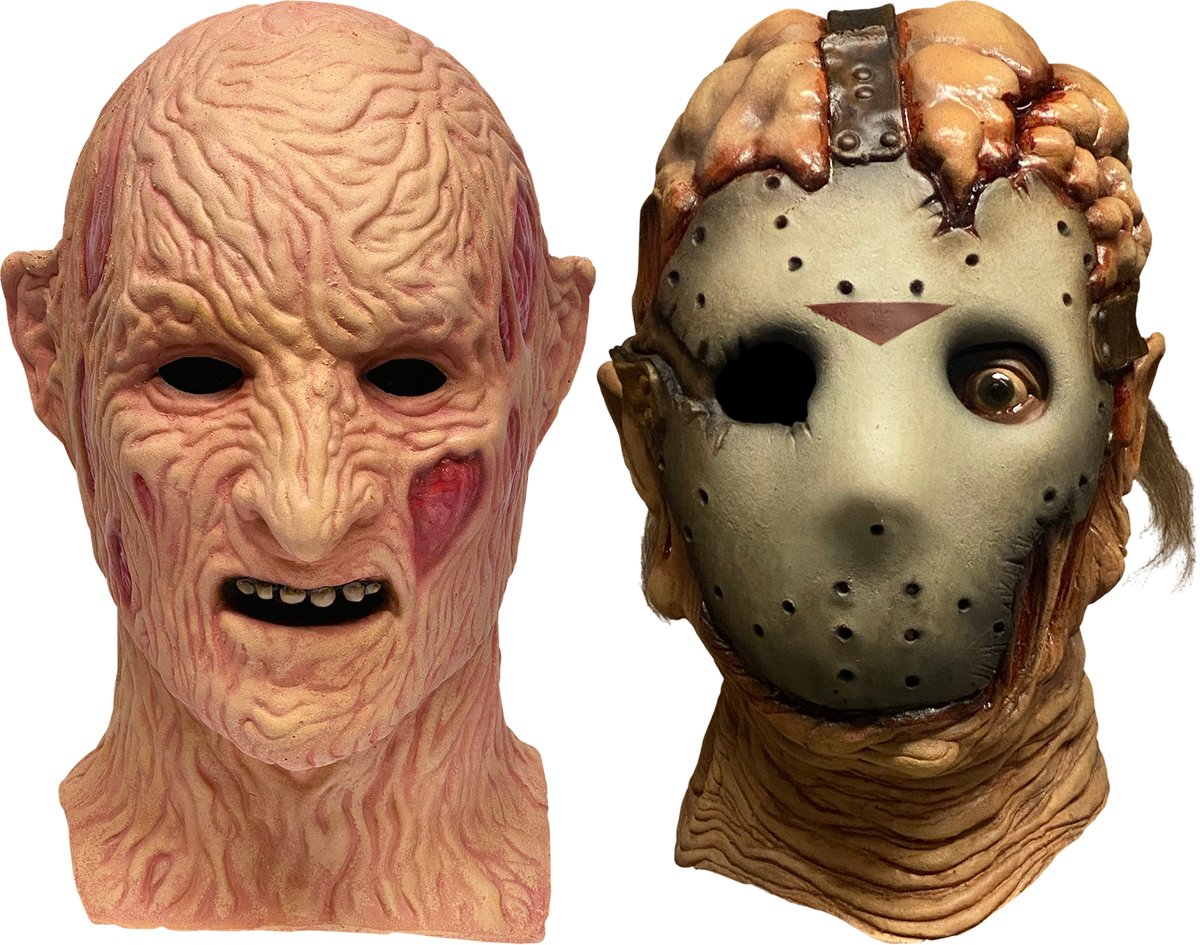 Classic Freddy & Jason masks remade by @TrickorTreat831: brokehorrorfan.com/post/747481294…