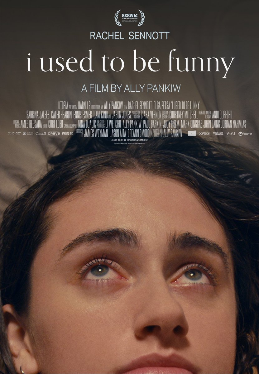 First poster for Ally Pankiw’s I USED TO BE FUNNY starring Rachel Sennott. In select theaters June 7!