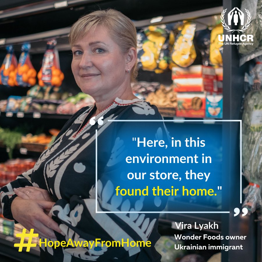 'Whether aiding one person or a group of thirty to fifty people in need, I'm delighted to be a small part of their life journey.' This Philadelphia grocery store owner brings #HopeAwayFromHome to refugees who fled war in Ukraine. bit.ly/3sB3gcJ