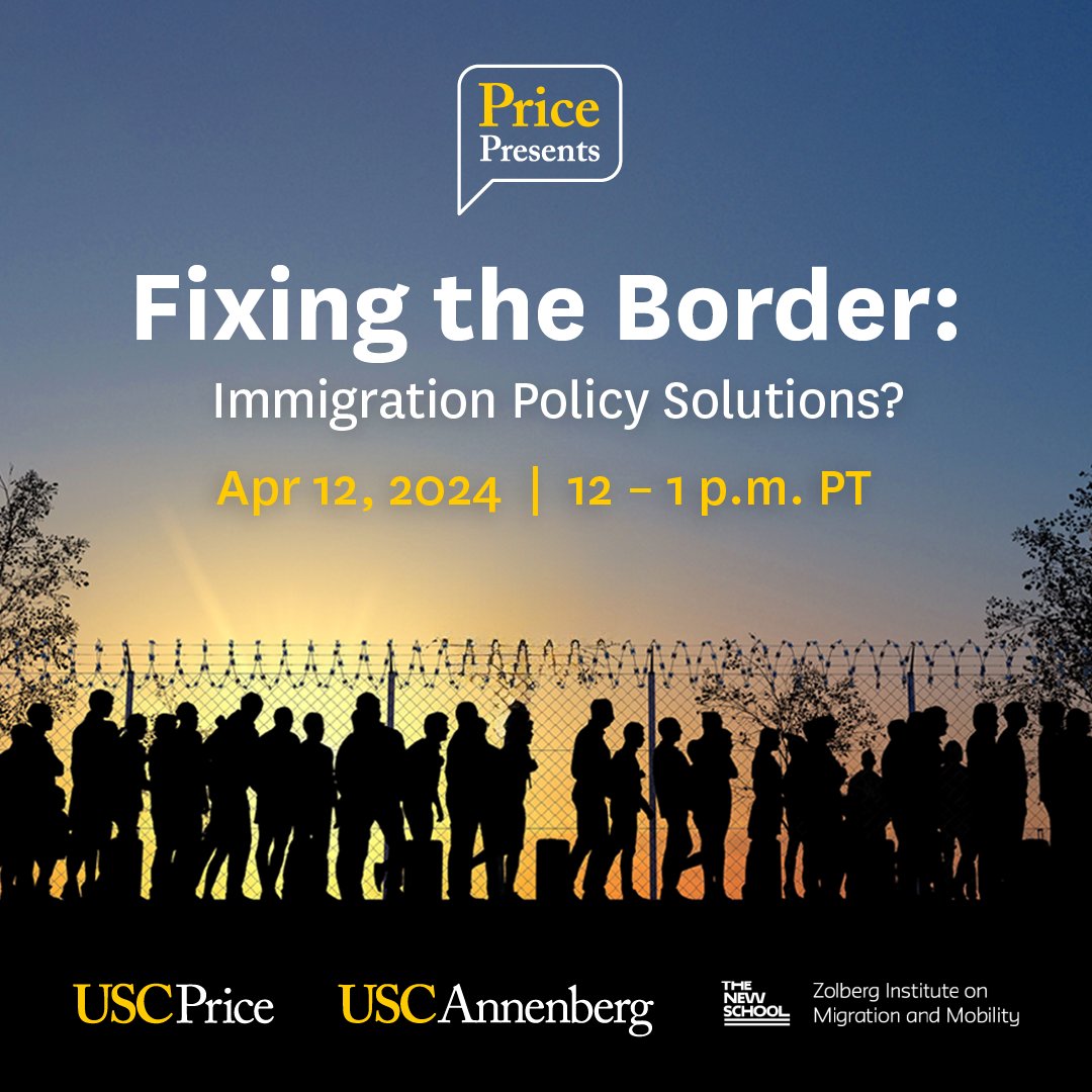 Join a panel of experts of varied viewpoints and experiences for a discussion that looks beyond the current logjam to explore solutions. Register Here uscprice.zoom.us/webinar/regist…