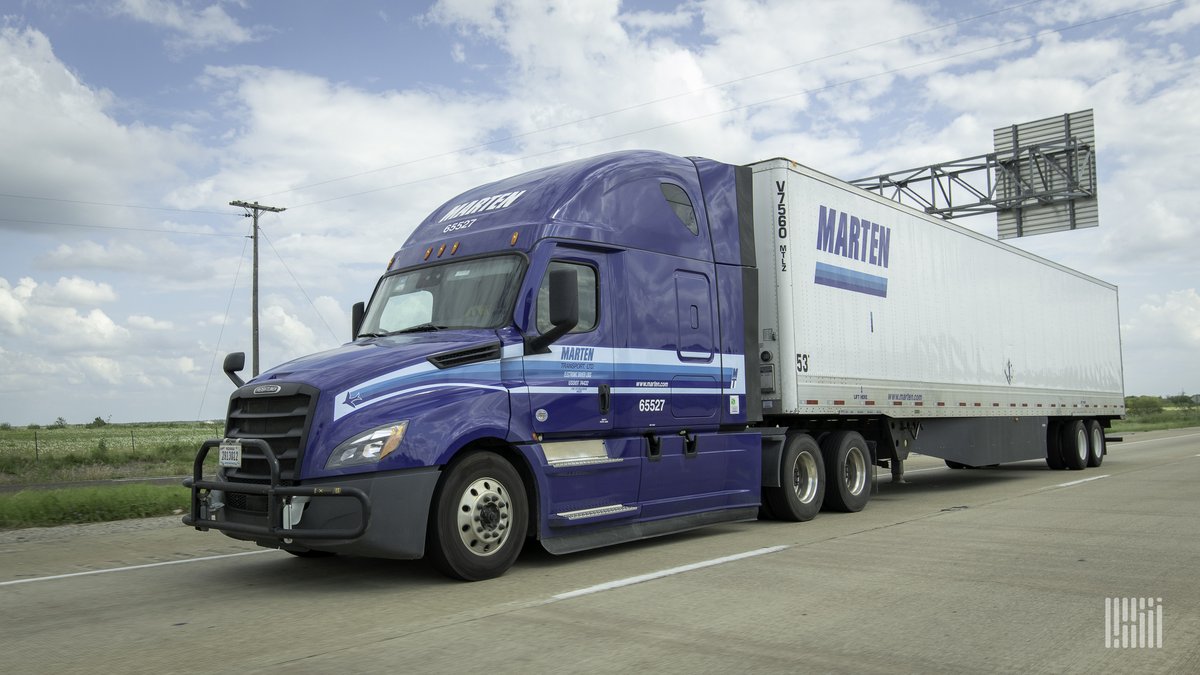 Tough day at $MRTN: the truckload carrier hit a 52-week low today at $17.05, down 9% in a month and 17.1% in 52 weeks. Also, it was just about a year ago $ARKO was trying to take over Travel Centers of America. Today, it hit a 52 week low as well, down about 44.5% in a year.