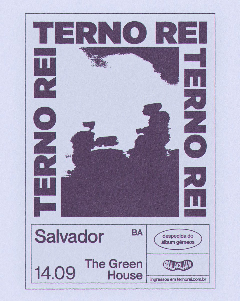 14.09 é a data Final da Tour em Salvador, não tinha como encerrar melhor <3 ingressos: tinyurl.com/TernoReiSalvad…