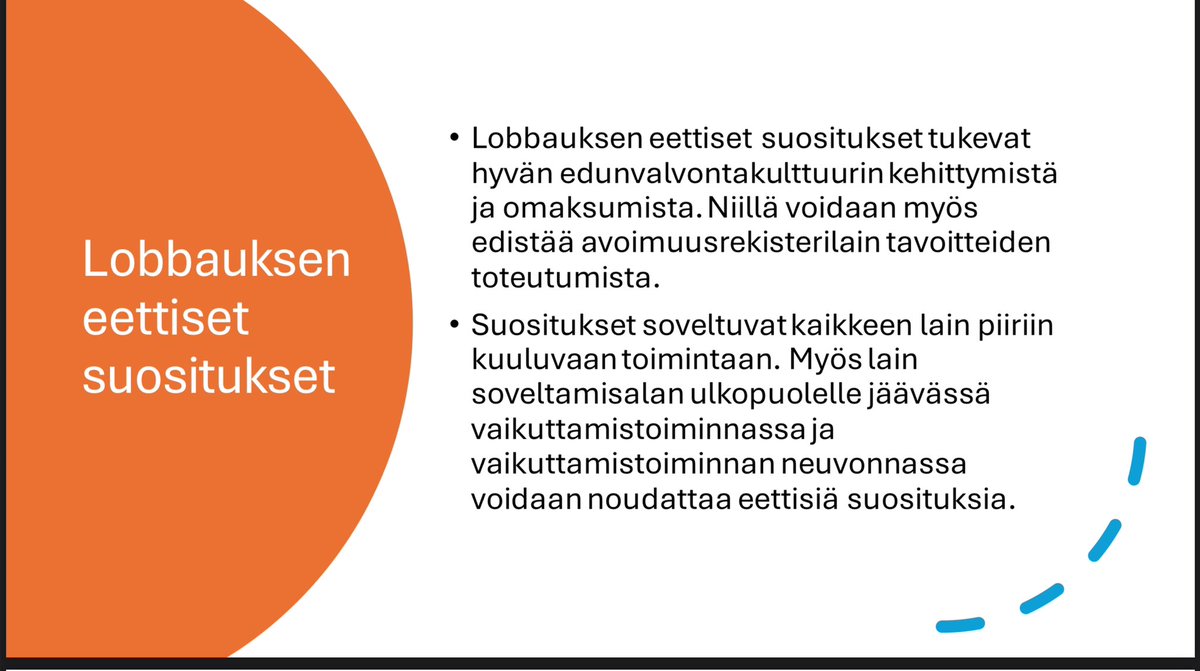 Lobbaus saa omat eettiset suositukset. @VTV_fi Avoimuusrekisterin neuvottelukunta järjesti 11.4. kuulemistilaisuuden. Suositukset tukevat hyvän edunvalvontakulttuurin omaksumista. Niillä voidaan myös edistää avoimuusrekisterilain tavoitteiden toteutumista.