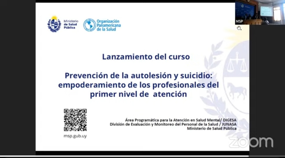 AHORA- Lanzamiento del curso de prevención de autolesión y suicidio para los profesionales del primer nivel de atención. Esta capacitación es el resultado de una coordinación entre el MSP y OPS Podes seguir en vivo en YouTube del @MSPUruguay 👇🏼 youtube.com/@comunicacione…