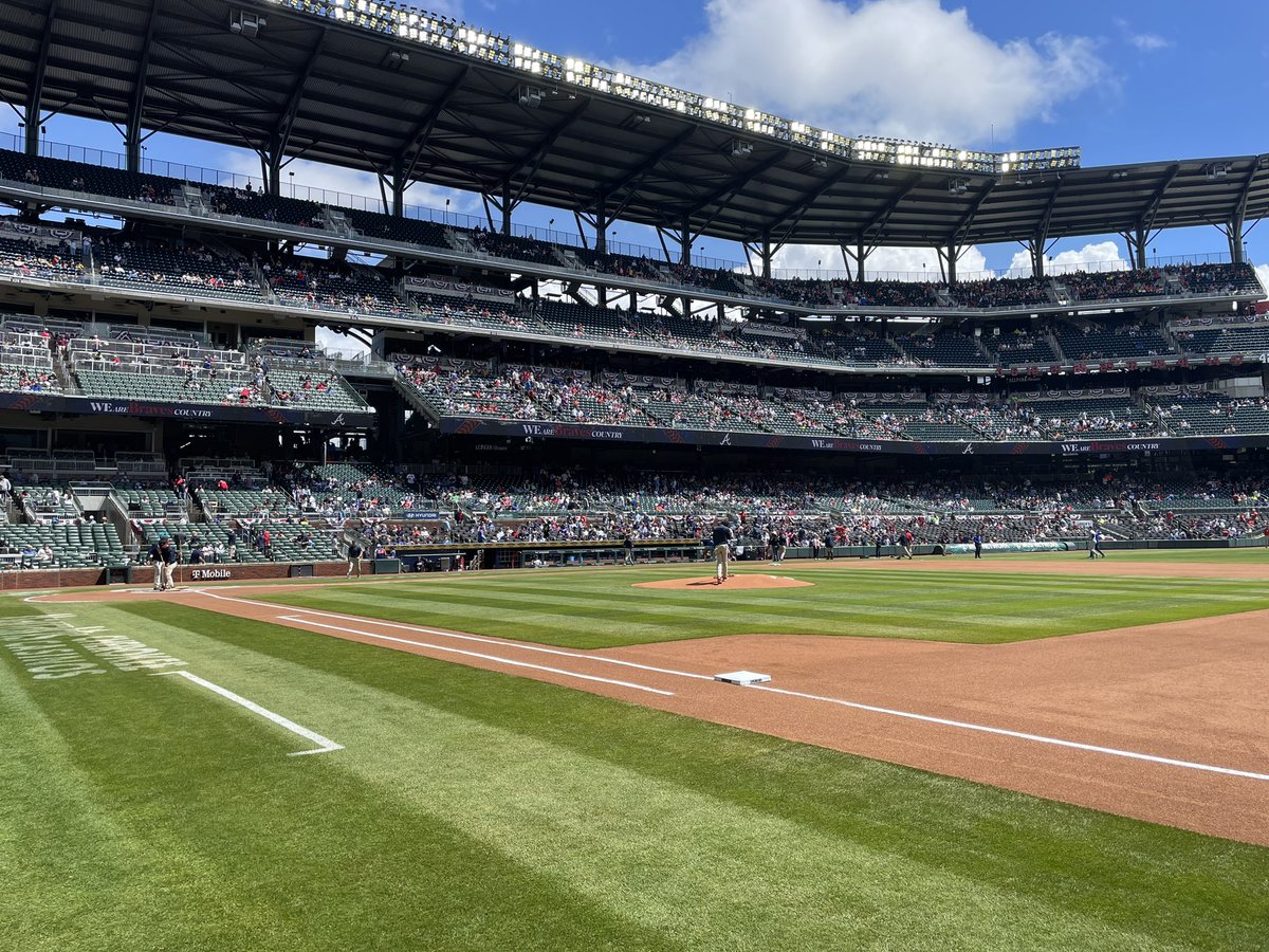 Turned into a pretty nice day 🤷‍♂️ Braves-Mets set for a 1pm first pitch!