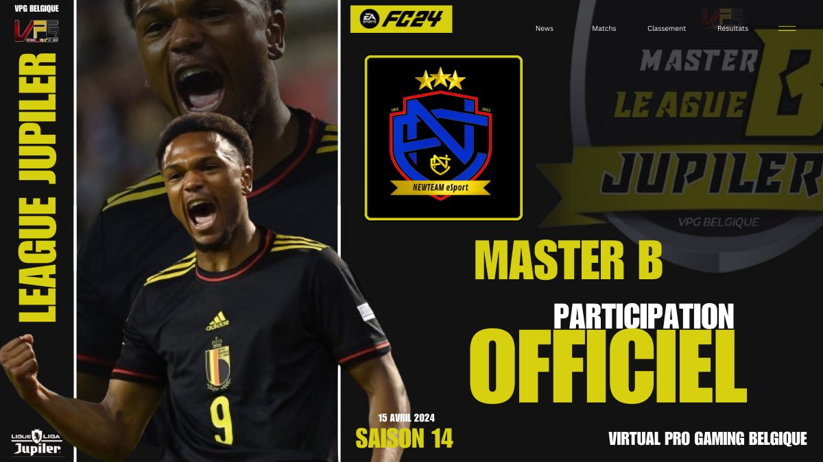 NEWTEAM eSport (@newteam_esport) on Twitter photo 🔵🔴⚫️ Officiel 🔵🔴⚫️
2ème participation confirmée pour <a href="/NEWTEAM_eSport/">NEWTEAM eSport</a> en <a href="/belgique_vpg/">VPG BELGIQUE 🇧🇪</a>
Histoire : Saison II 23/24
• 🥈📊 🔵🔴⚫️ Officiel 🔵🔴⚫️
2ème participation confirmée pour <a href="/NEWTEAM_eSport/">NEWTEAM eSport</a> en <a href="/belgique_vpg/">VPG BELGIQUE 🇧🇪</a>
Histoire : Saison II 23/24
• 🥈📊