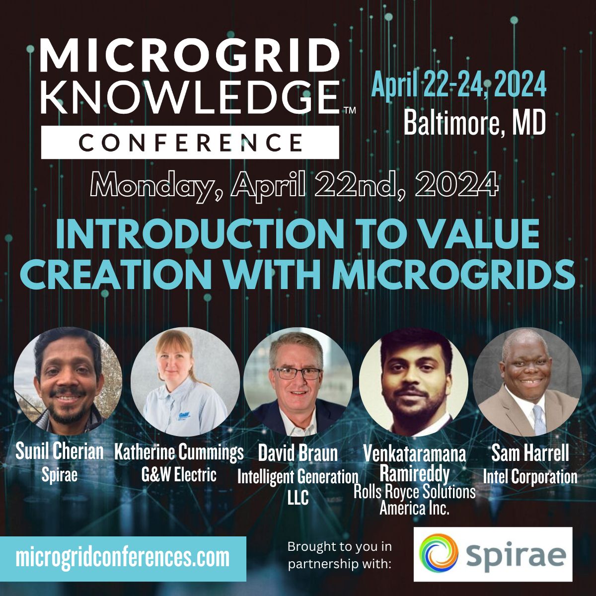 The session titled “Introduction to Value Creation with Microgrids”, sponsored by @Spirae_Wave, is scheduled for Monday, April 22nd. Whether you're a seasoned practitioner or just entering the industry, this workshop is designed to cater to all levels of expertise. Register now!