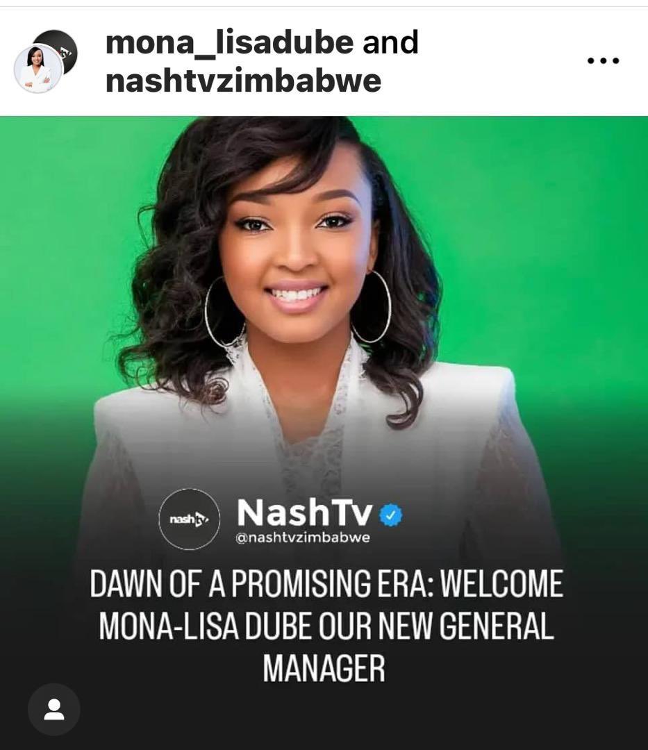 Congratulations to our WINner @Mona_LisaDube! As you step into a new phase of your career @NashTvZimbabwe - we’re excited to see you continue making a mark in the #Zimbabwe #media landscape! 🎉🎉
