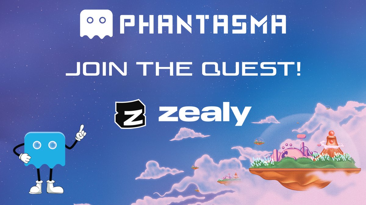 Our new @zealy_io sprint will be starting from 3:00PM UTC on Monday 15th April with a 3000 $SOUL prize pool. Come join, complete quests and be part of our community: zealy.io/cw/phantasma/i…