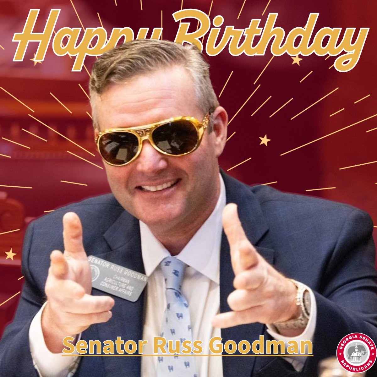 Happy Birthday Senator @RussGoodman8!