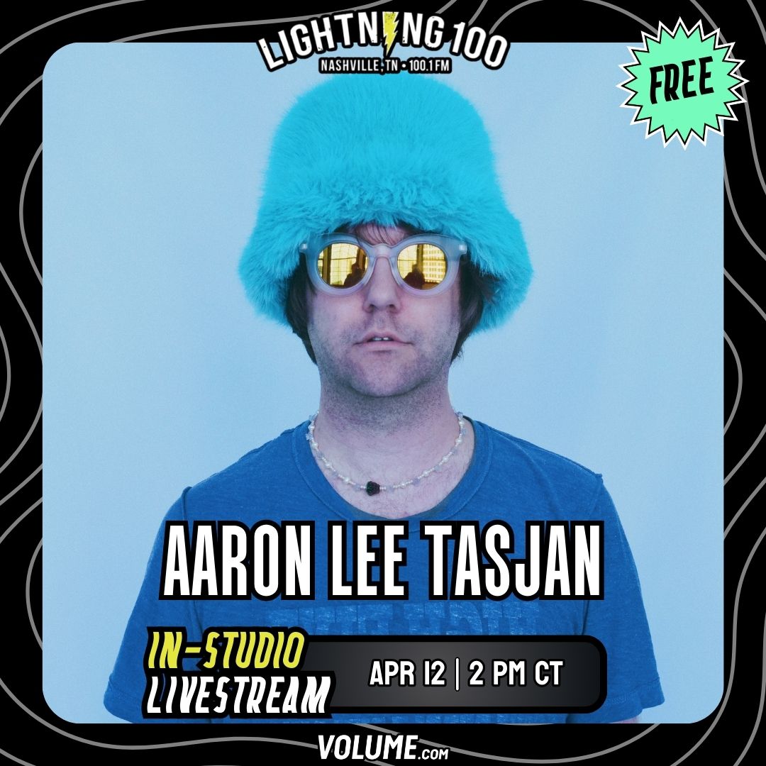 Who's excited for the release of 'Stellar Evolution' tomorrow? Join us in the @GetOnVolume booth at 2pm as we welcome @aaronleetasjan1 for a special performance and an exclusive look into his new album. Don't miss out! Stream here: volume.com/lightning100